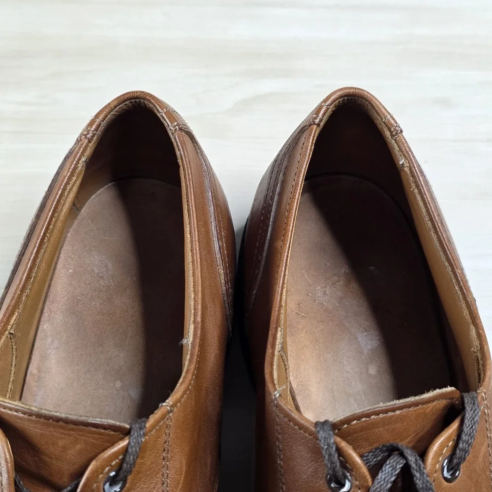 Allen Edmonds Ellsworth Oxford‎ Cap Toe Brown Leather Men's Shoes Size 9 EEE